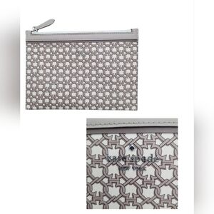 Kate Spade White and Brown Clutch